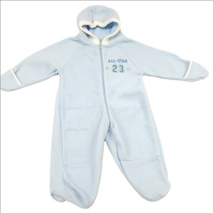 Mac Henry Active Wear Blue Fleece Snowsuit Size 6/9 Months